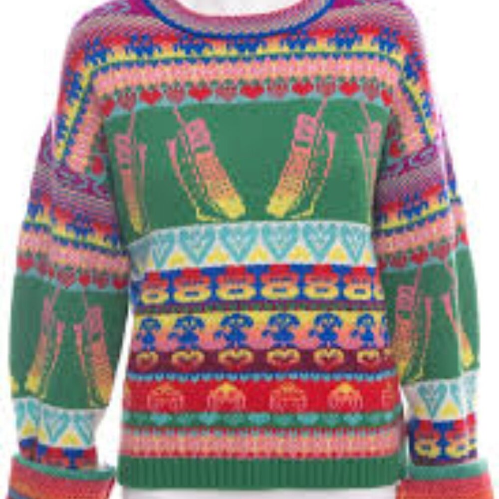 Stella McCartney Sweater Keep In Touch Space Invaders Phone jacquard-knit Small